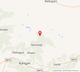 Map of Mungshungan, Kashmir
