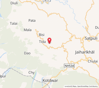 Map of Muni Rawat, Uttarakhand