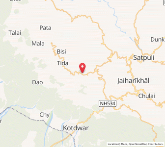 Map of Muni Sakri, Uttarakhand