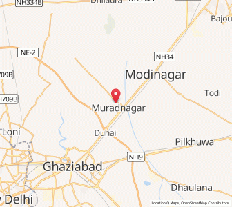 Map of Muradnagar, Uttar Pradesh