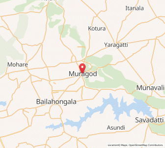 Map of Murgod, Karnataka