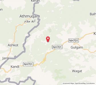 Map of Muri Baihk, Kashmir