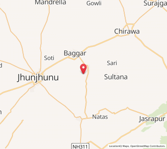 Map of Murot, Rajasthan