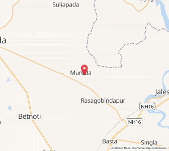 Map of Muruda, Odisha