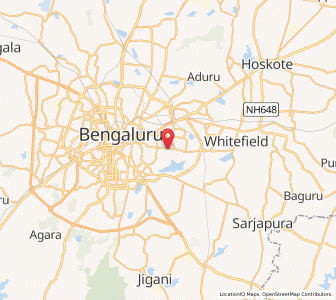 Map of Murugeshpalya, Karnataka