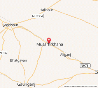 Map of Musafirkhana, Uttar Pradesh