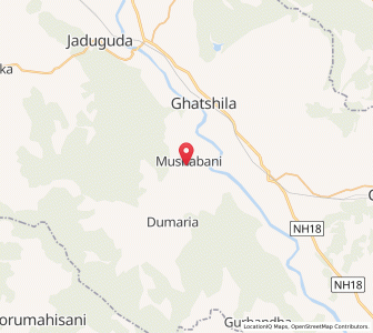 Map of Mushabani, Jharkhand