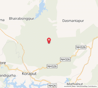 Map of Musilimandi, Odisha