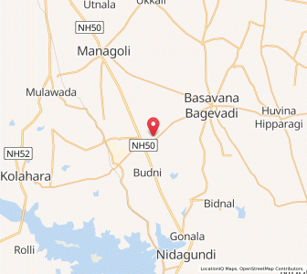 Map of Muttagi, Karnataka