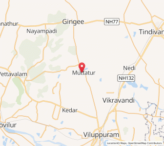 Map of Muttattur, Tamil Nadu