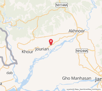 Map of Mutthi, Kashmir