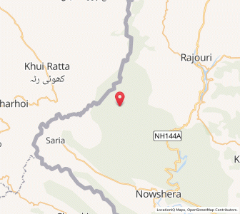 Map of Muttor Thul, Kashmir