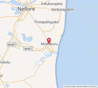 Map of Muttukuru, Andhra Pradesh