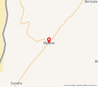 Map of Myajlar, Rajasthan