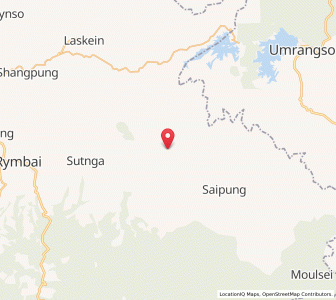 Map of Mynsning, Meghalaya