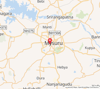 Map of Mysore, Karnataka