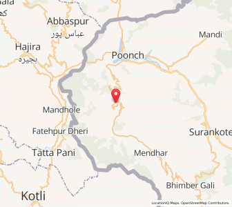Map of Nabina, Kashmir