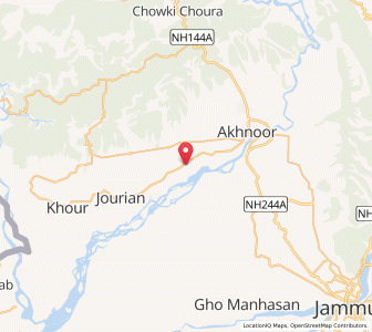 Map of Nad, Kashmir
