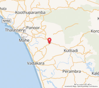 Map of Nadapuram, Kerala
