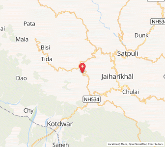 Map of Nadda, Uttarakhand