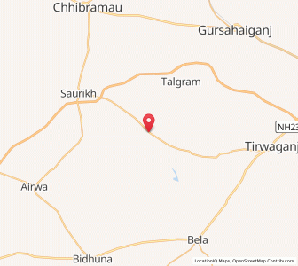 Map of Nademau, Uttar Pradesh