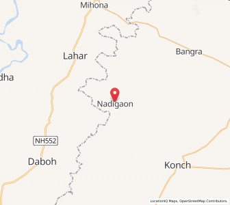 Map of Nadīgaon, Uttar Pradesh