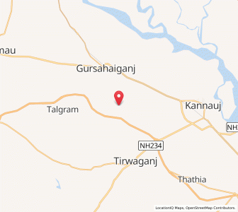 Map of Nadsia, Uttar Pradesh