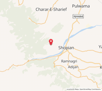 Map of Nagabal, Kashmir