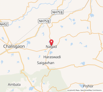 Map of Nagad, Maharashtra