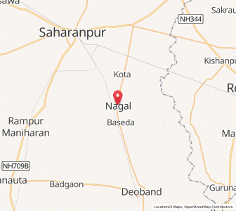 Map of Nagal, Uttar Pradesh
