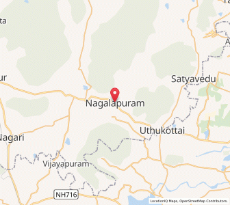 Map of Nagalapuram, Andhra Pradesh