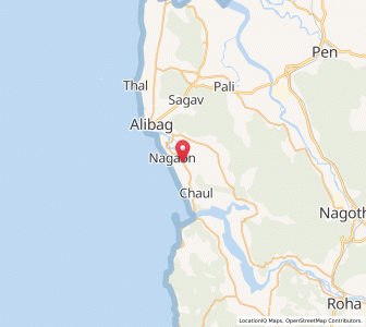 Map of Nagaonkhar, Maharashtra