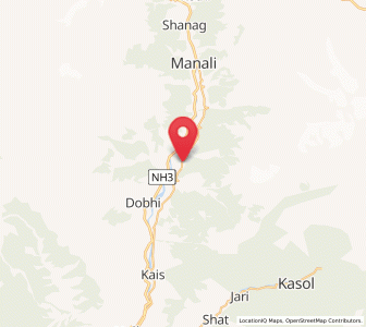 Map of Nagar, Himachal Pradesh