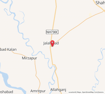 Map of Nagaria Ahiran, Uttar Pradesh