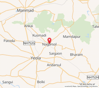 Map of Nagarsul, Maharashtra