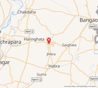 Map of Nagarukhra City, West Bengal