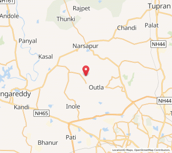 Map of Nagawaram, Andhra Pradesh