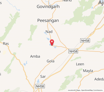Map of Nagelav, Rajasthan