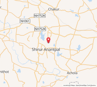 Map of Nagewari, Maharashtra