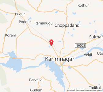 Map of Naghur, Andhra Pradesh