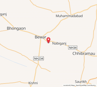 Map of Nagla Bahori, Uttar Pradesh