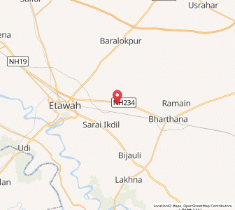 Map of Nagla Baini, Uttar Pradesh