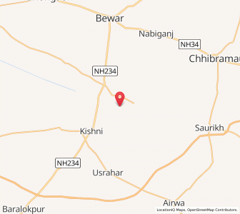 Map of Nagla Bakhti, Uttar Pradesh
