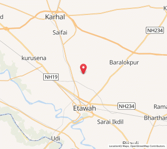 Map of Nagla Baldev, Uttar Pradesh
