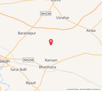 Map of Nagla Bali, Uttar Pradesh