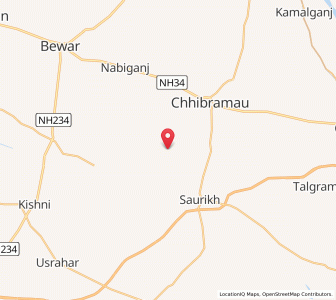 Map of Nagla Barwari, Uttar Pradesh