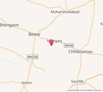 Map of Nagla Basu, Uttar Pradesh