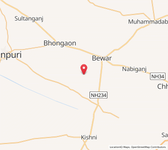 Map of Nagla Bat, Uttar Pradesh