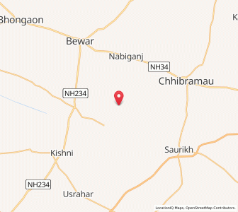 Map of Nagla Bhajan, Uttar Pradesh