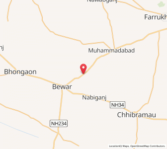 Map of Nagla Bhaju, Uttar Pradesh